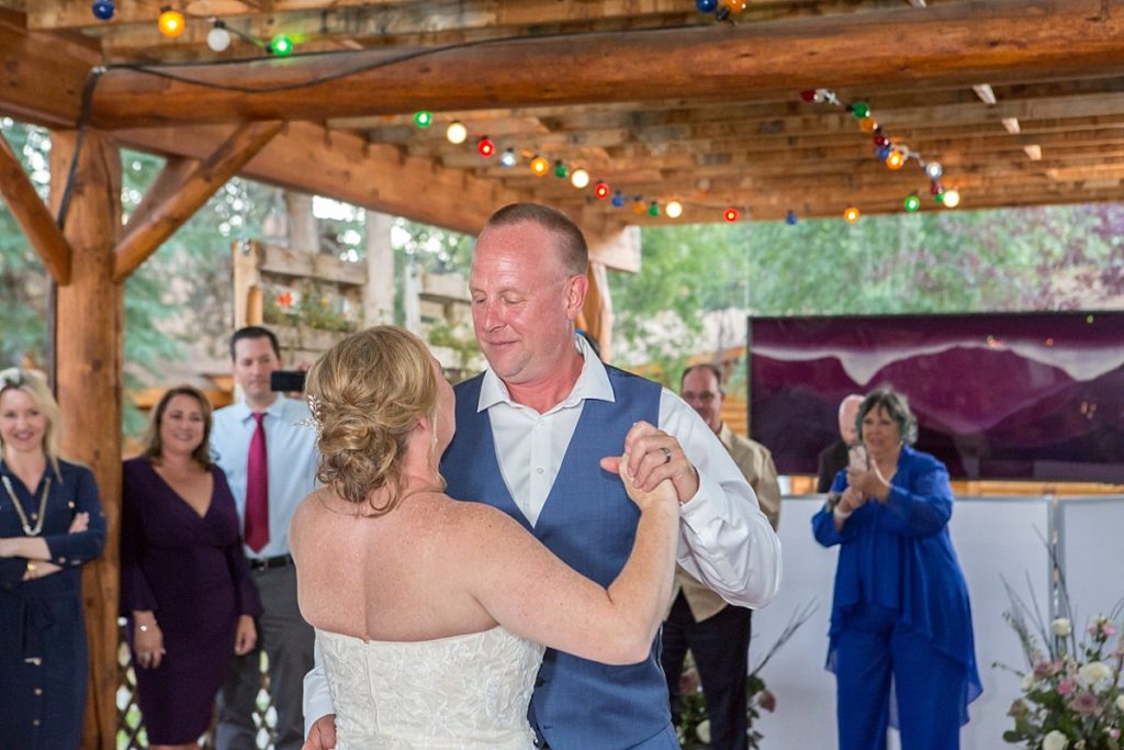 First dance with Robin and Scott at Daven Haven Lodge