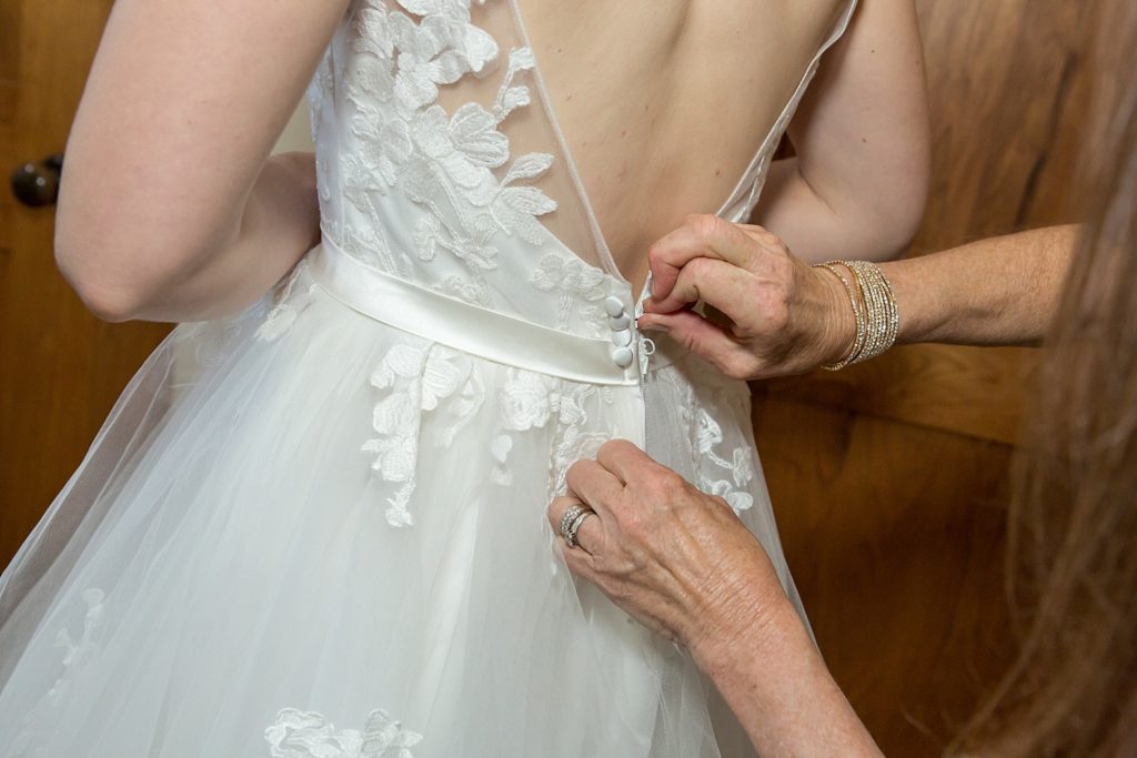 Colorado wedding photographer dress detail