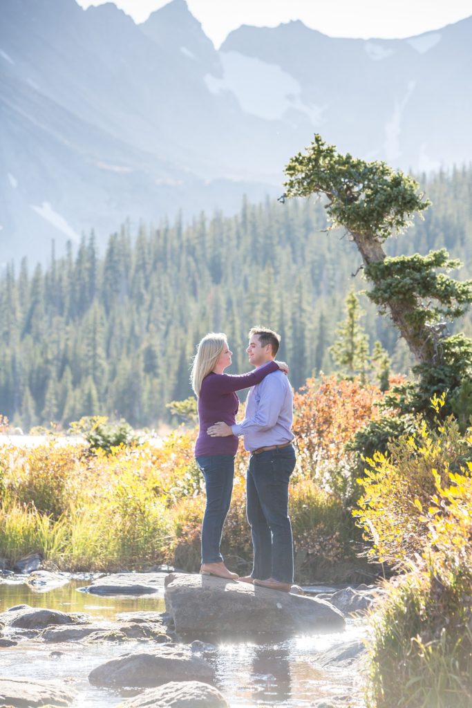 Engagement photos at Brainard Lake, Colorado with Lauren and Ben