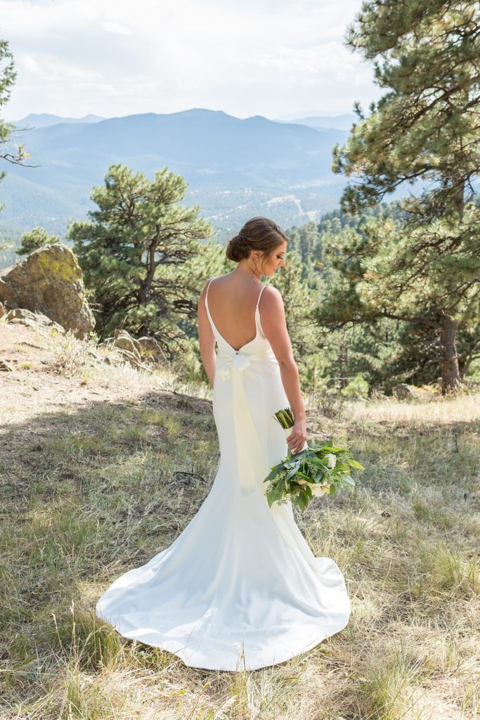 wedding dress with low back