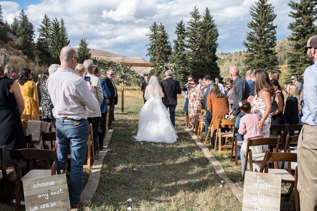 Wedding ceremony in Vail 