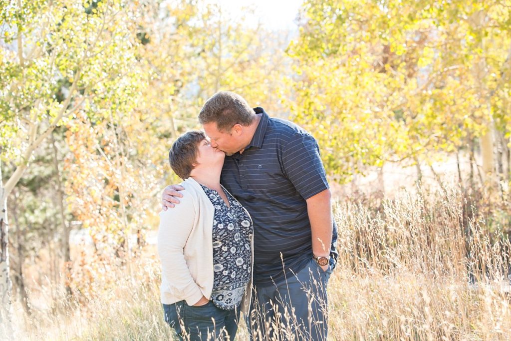 Colorado engagement photos fall colors at Golden Gate Canyon State Park