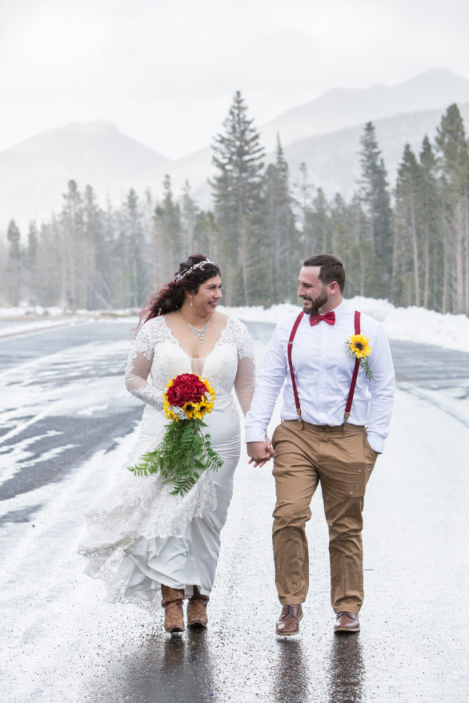 Winter wedding in Colorado