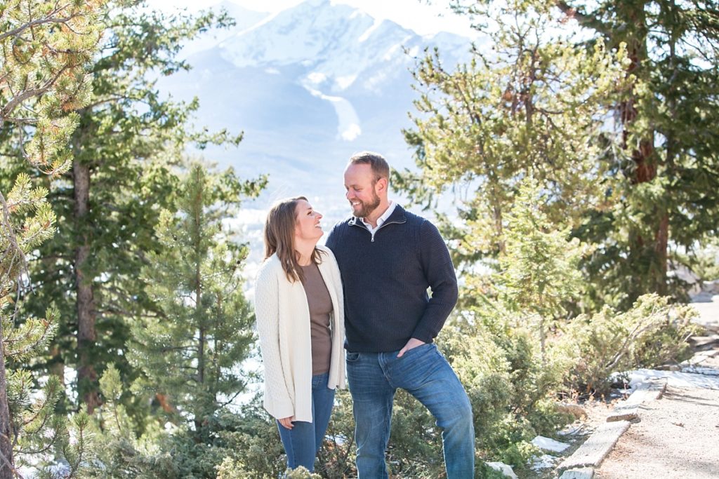 Colorado engagement photographer at Sapphire Point