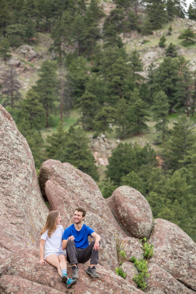 Boulder engagement photo locations - Flagstaff Mountain
