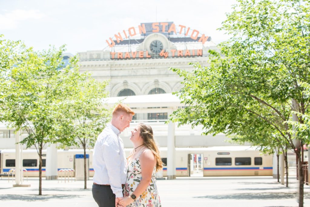 Proposal photographer Colorado around Union Station