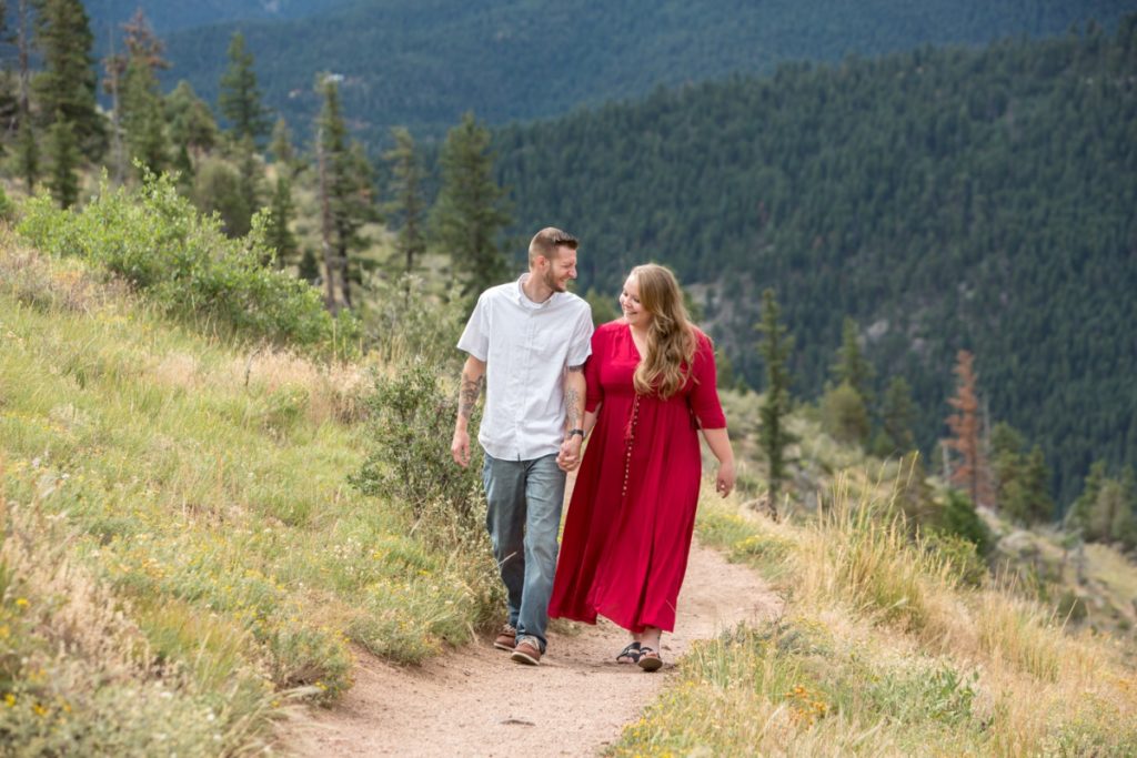 Engagement photos at Walker Ranch in Boulder CO