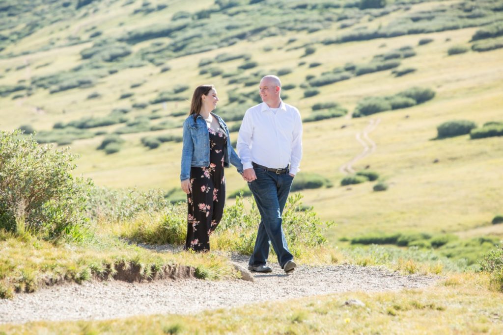 Engagement photographer in Colorado with Lucia and Jake at Guanella Pass