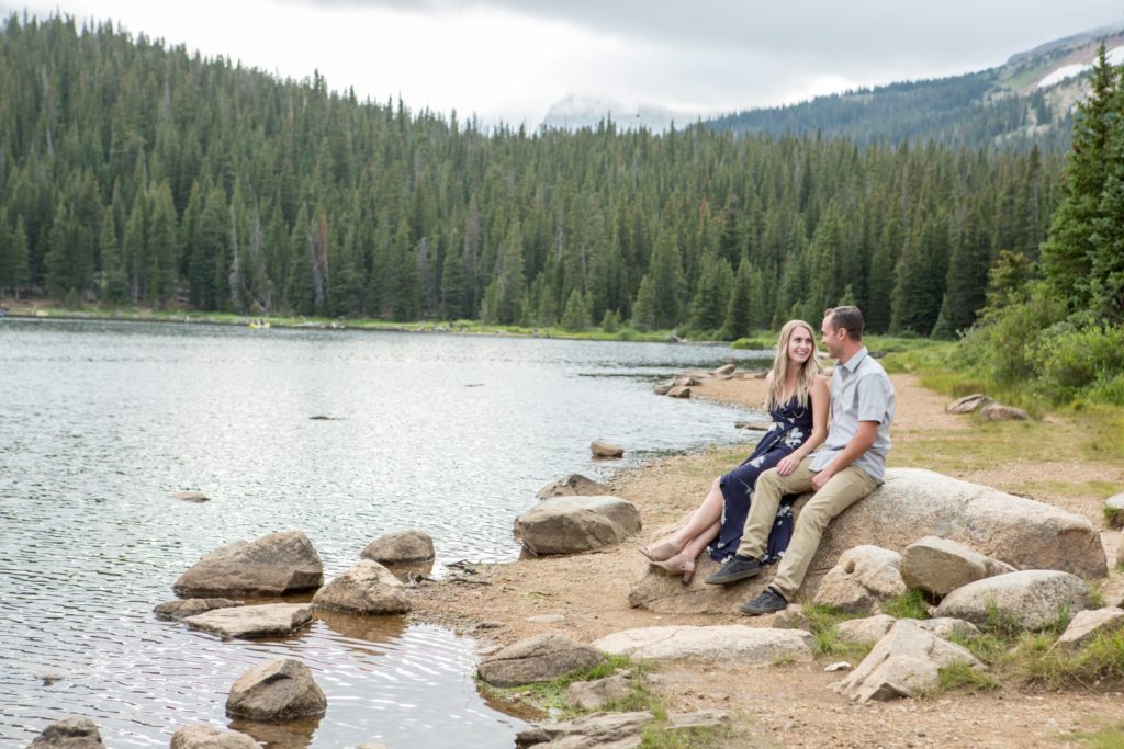 Engagement photography just outside of Boulder at Brainard Lake