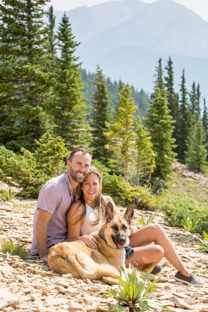 Colorado engagement photography in the mountains