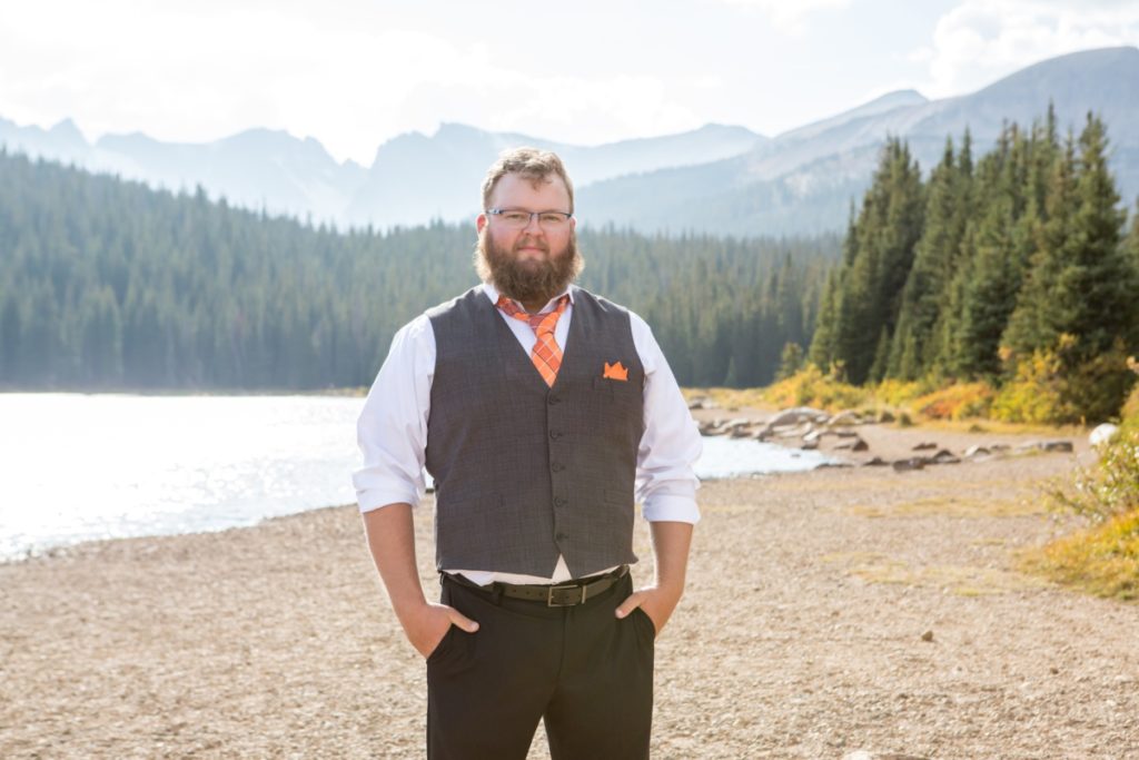 groom portrait at Brainard Lake