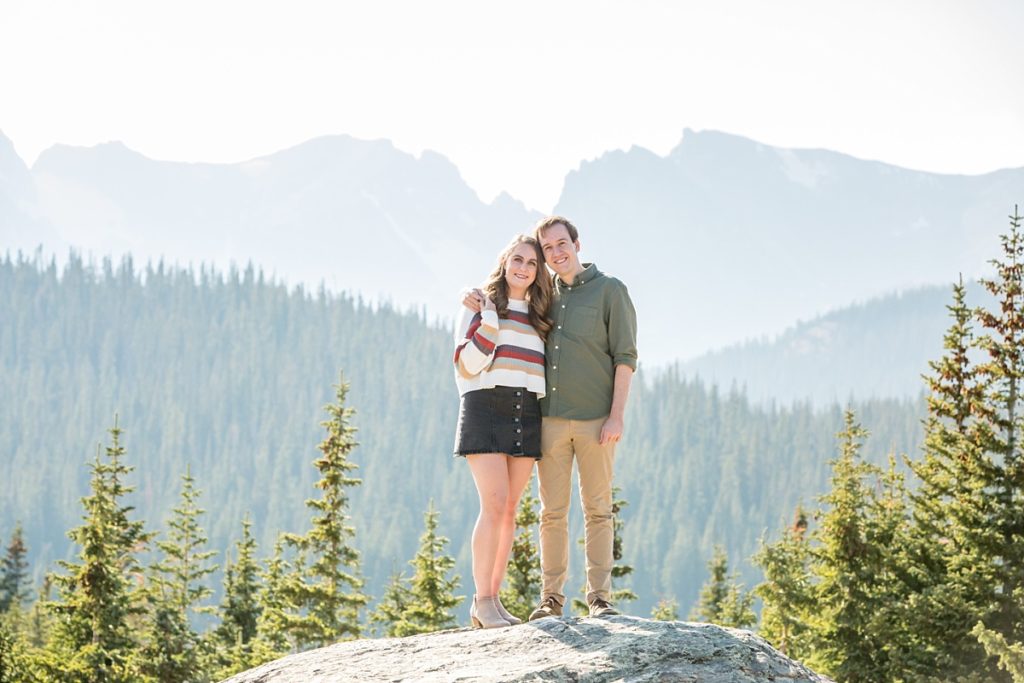 Couples photography in Colorado at Brainard Lake