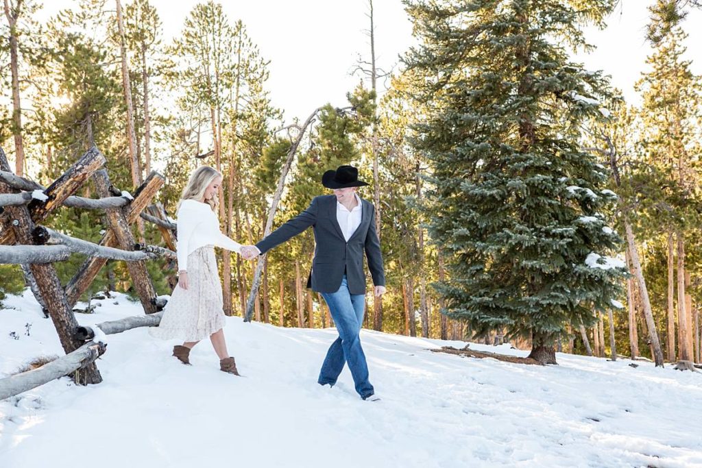 Couples photos at Sapphire Point in Breckenridge