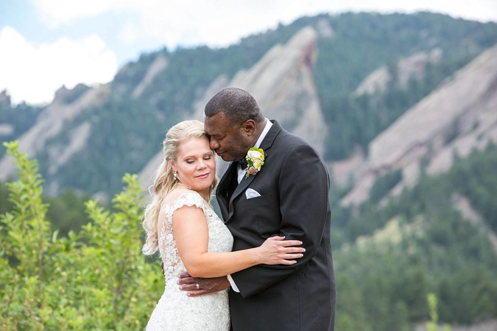 Boulder elopement portrait
