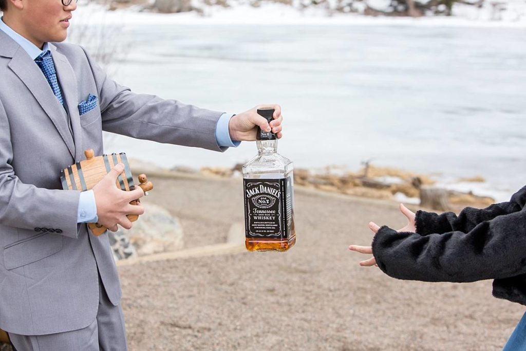 incorporating whiskey into the wedding ceremony