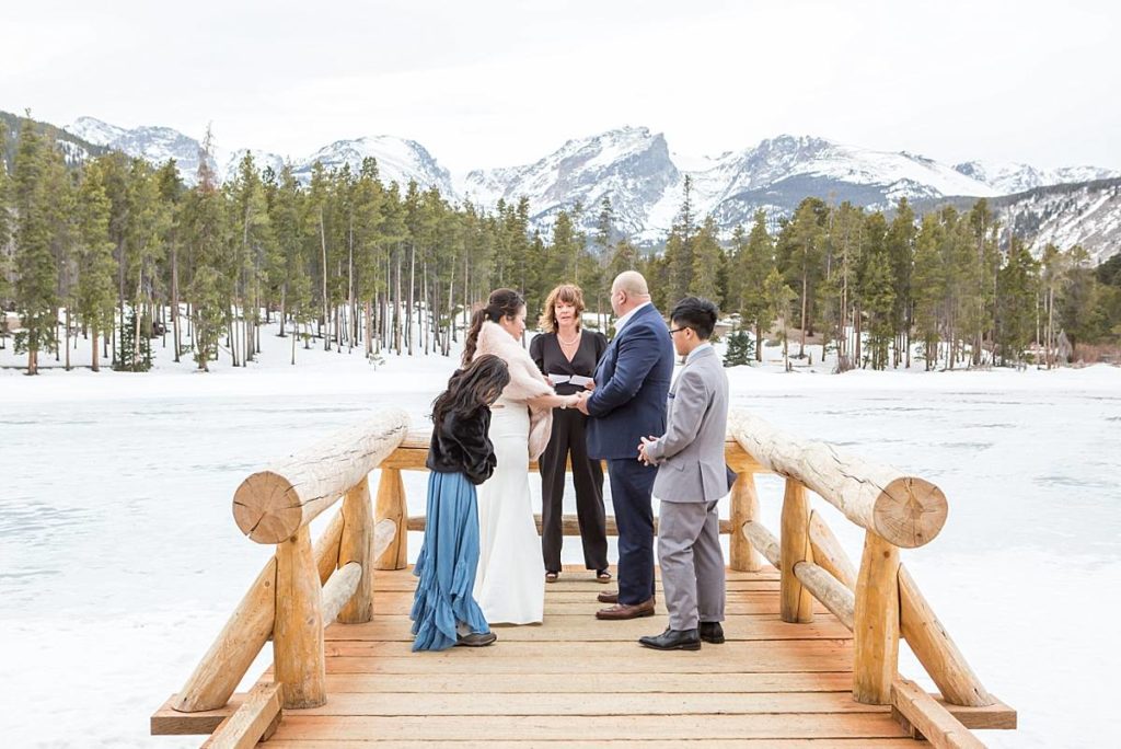 elopement at Sprague Lake in Rocky Mountain National Park