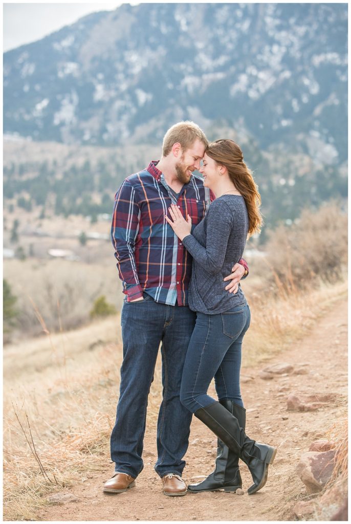 Engagement photographer captures couple in Boulder, CO