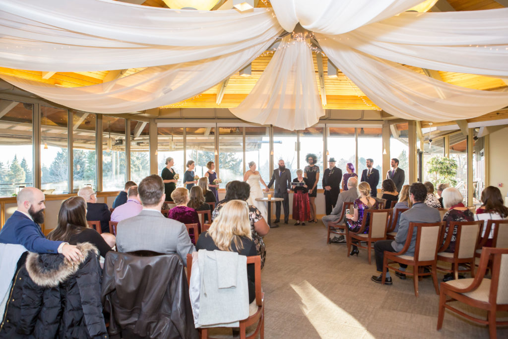 Ceremony joy during Boulder Country Club wedding
