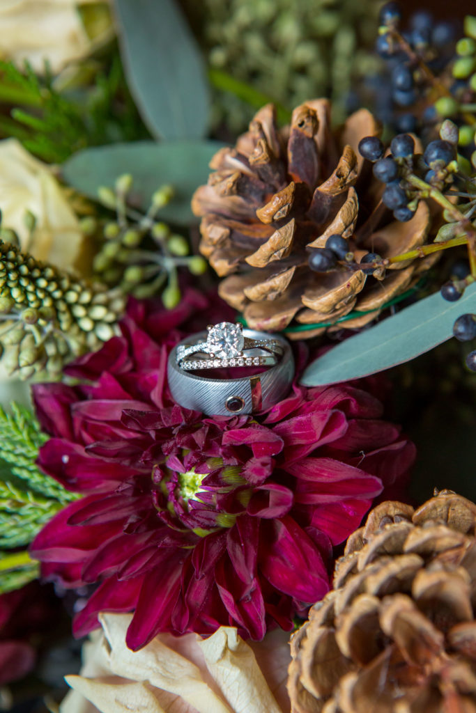 Ring and flower detail shot - - Nichole Emerson Photography