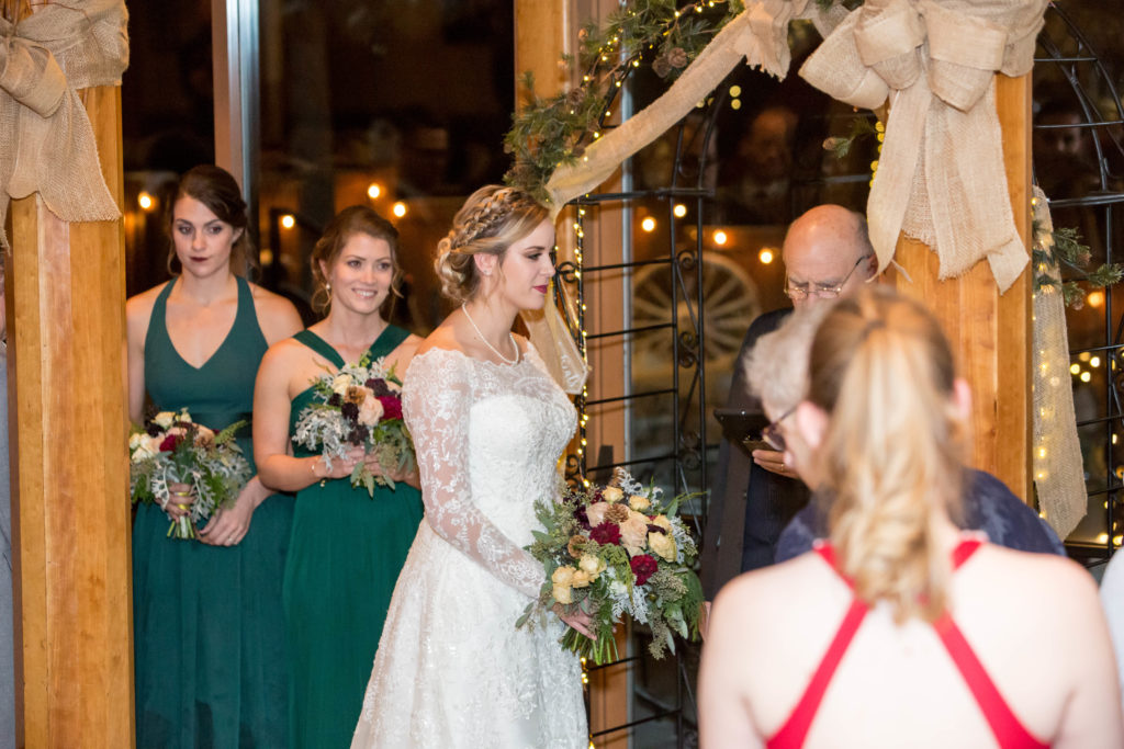 bride during the ceremony - - Nichole Emerson Photography