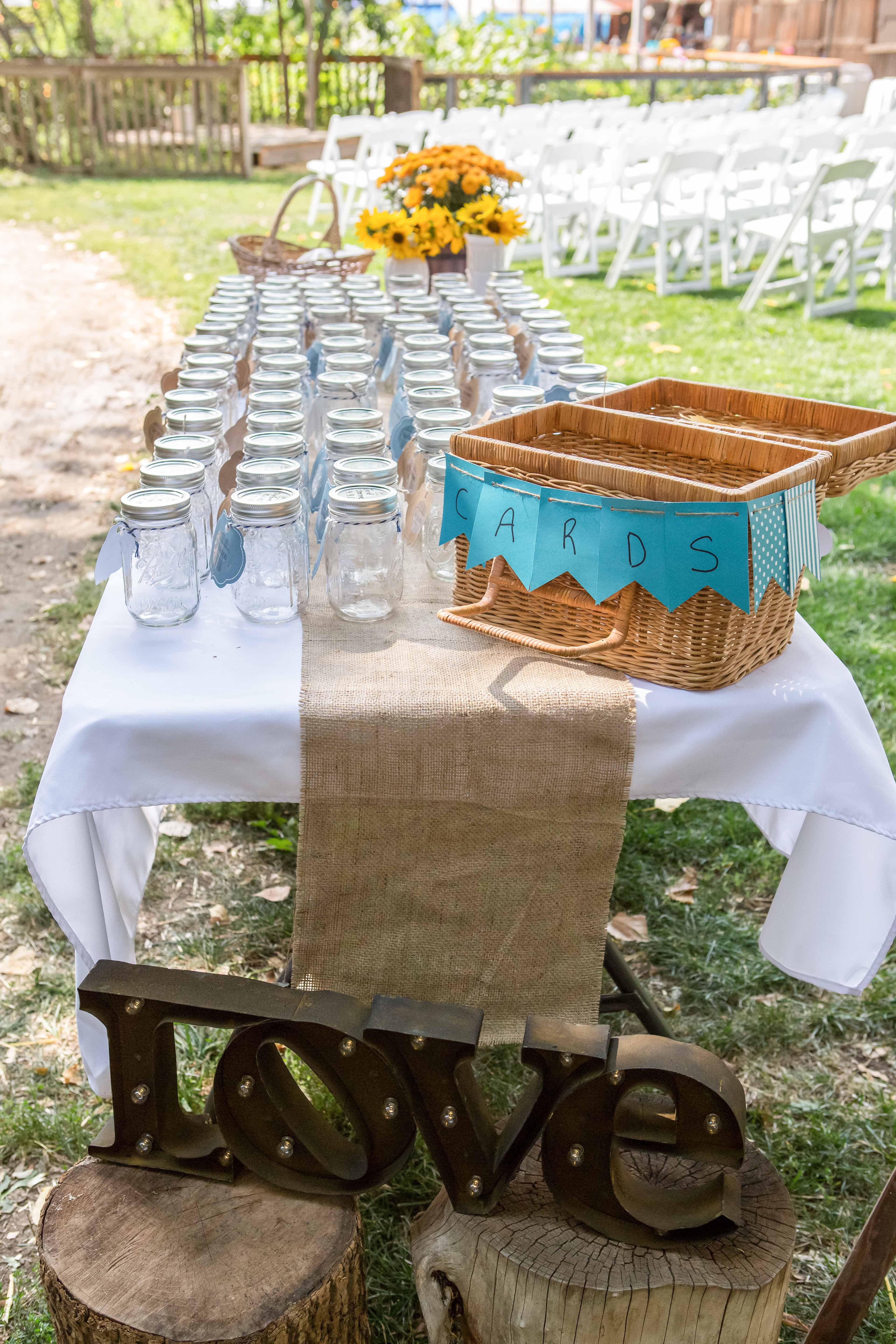 reception ideas for outdoor wedding venues Colorado