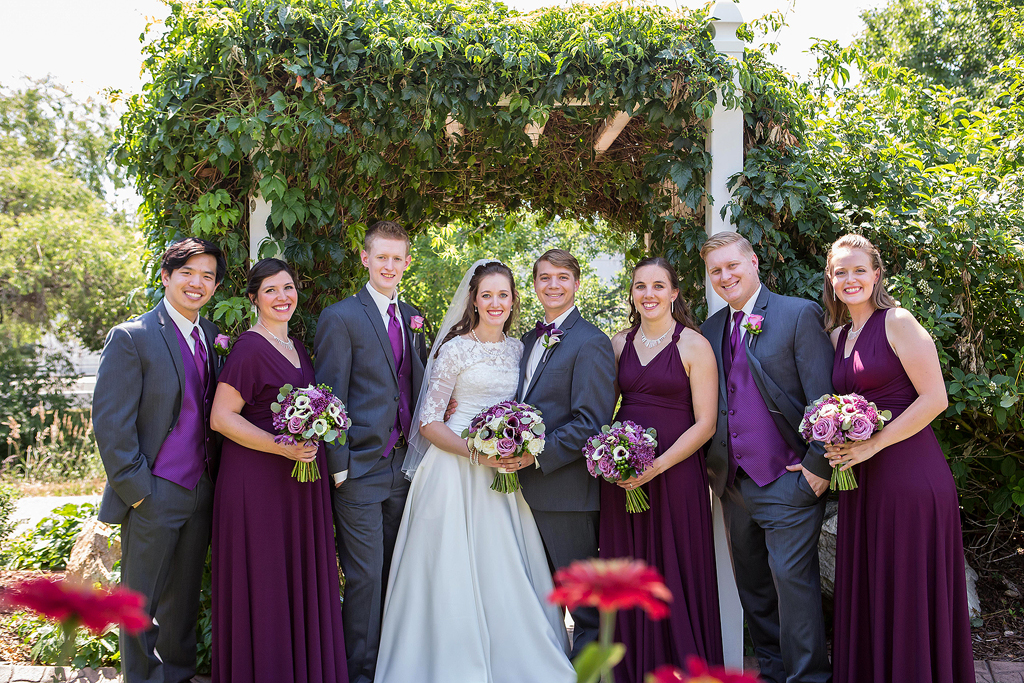 Weddings in Colorado with purple