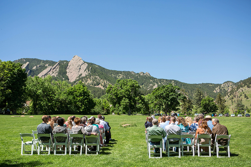 outdoor wedding ceremony boulder co