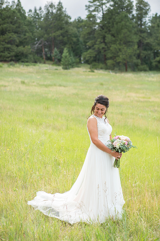 mountain wedding photography bride portrait