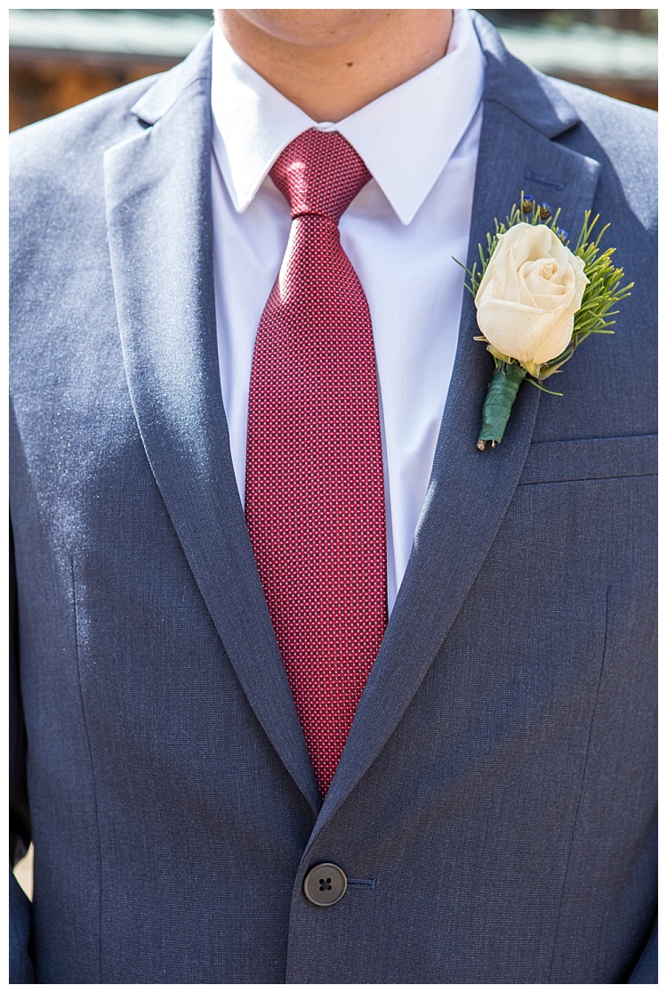 groom detail - mountain wedding photographer