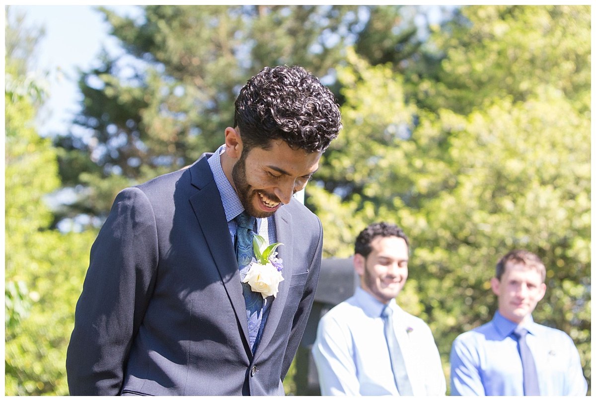 groom during ceremony - Denver Photographers