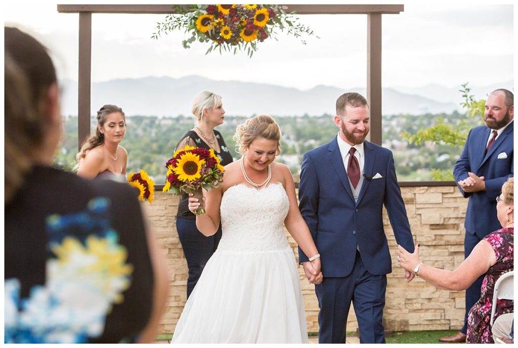 Ceremony joy at Wedgewood Brittany Hill in Thornton