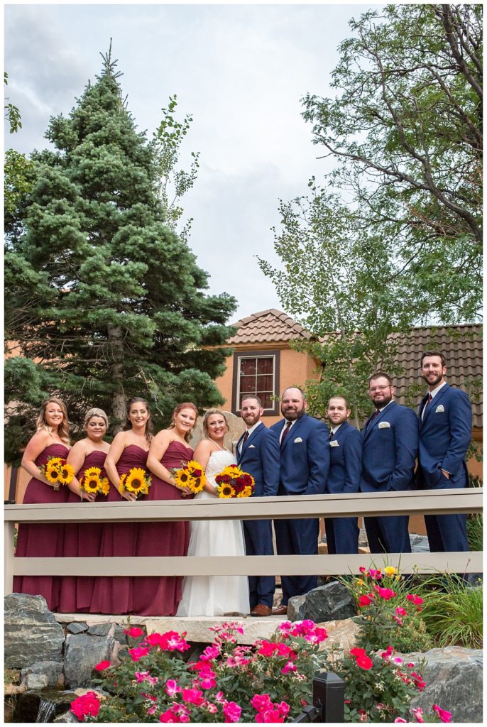Wedding Party Portrait at Brittany Hill in Colorado