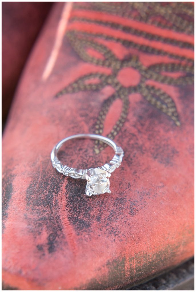Engagement ring detail - engagement photography Denver