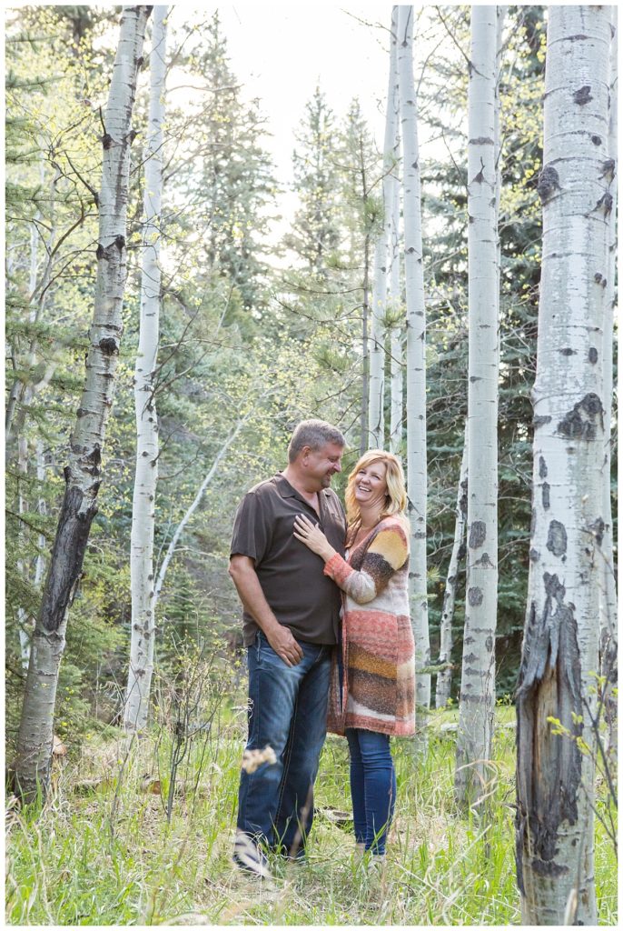 Colorado mountain engagement photos - portrait in Glen Haven