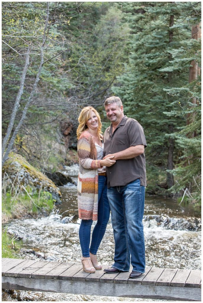 Colorado engagement photos in Glen Haven near Estes Park, CO