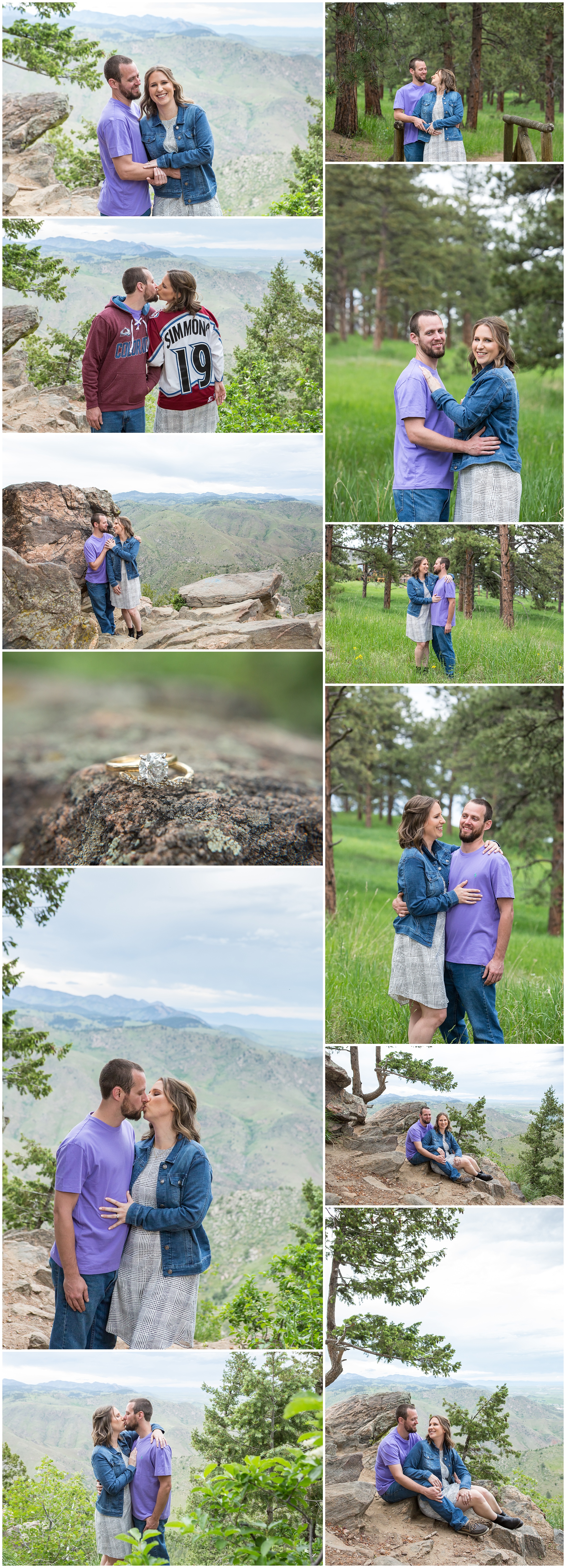 Engagement Photos Lookout Mountain with Sara & Kent in Golden, CO