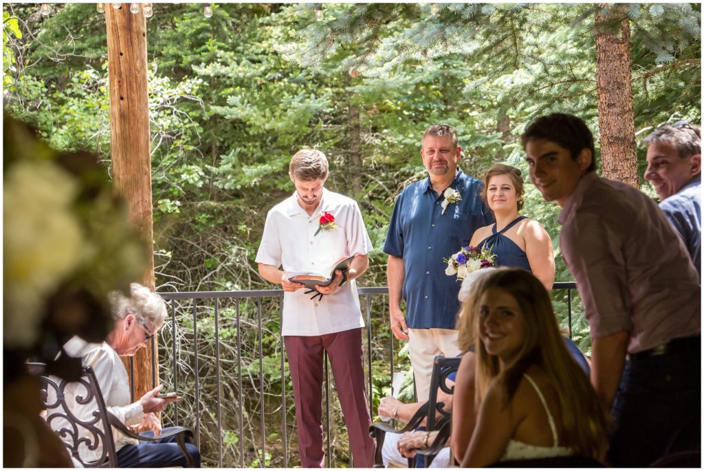 Photography of Jana and Mike's wedding in Glenhaven, CO
