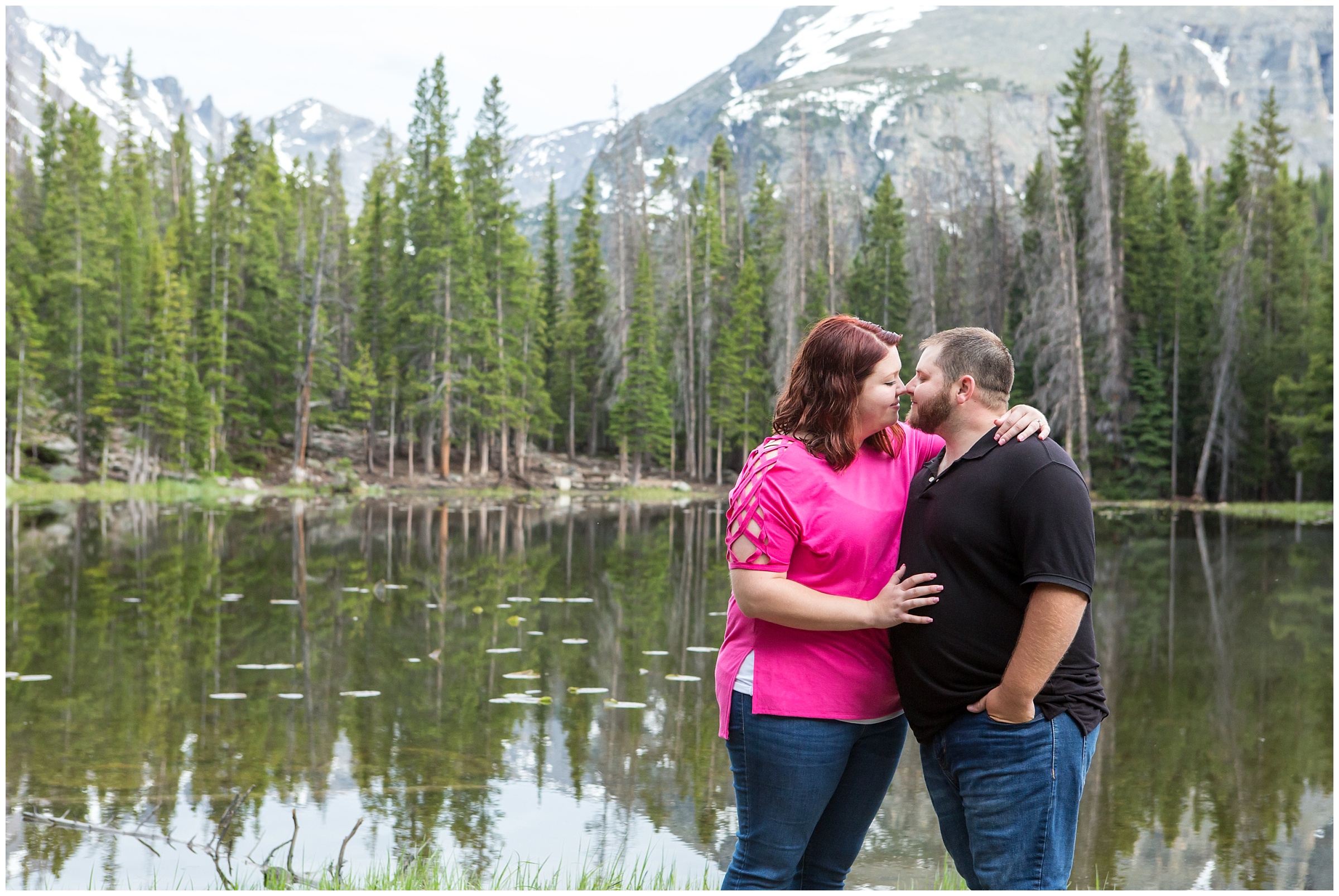 Rocky Mountain National Park Engagement Photos at Nymph Lake