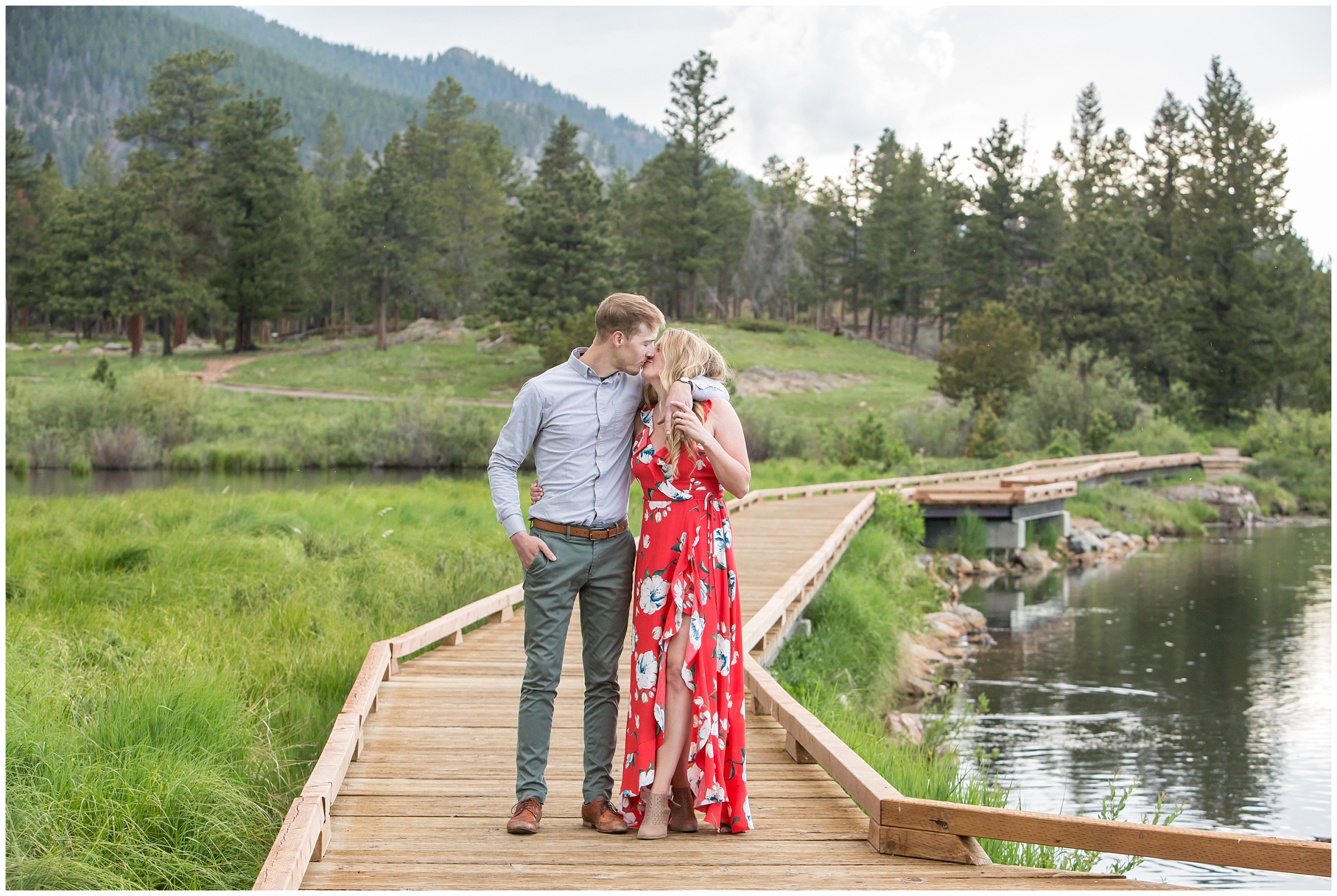 Estes Park Engagement Photography at Lili Lake in Rocky Mountain National Park Colorado