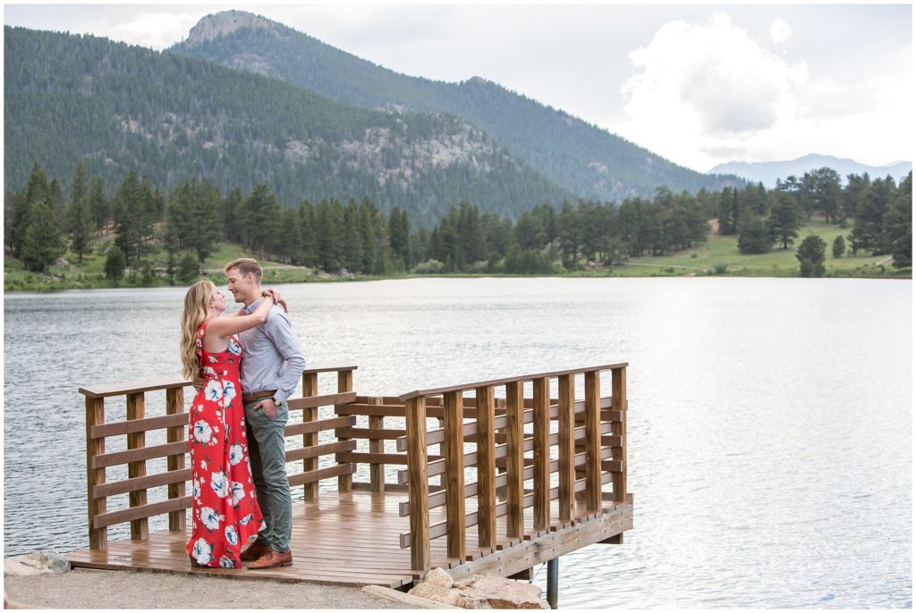 Colorado engagement photos at Lily Lake
