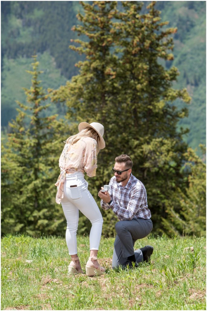 Aspen proposal ideas - see how Aaron proposed on the top of Aspen Mountain Ski Resort