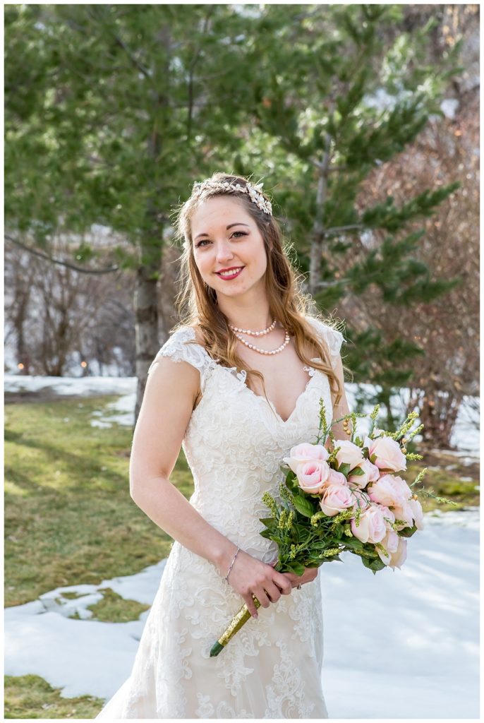 Hannah portrait - outdoor wedding ceremony Boulder CO