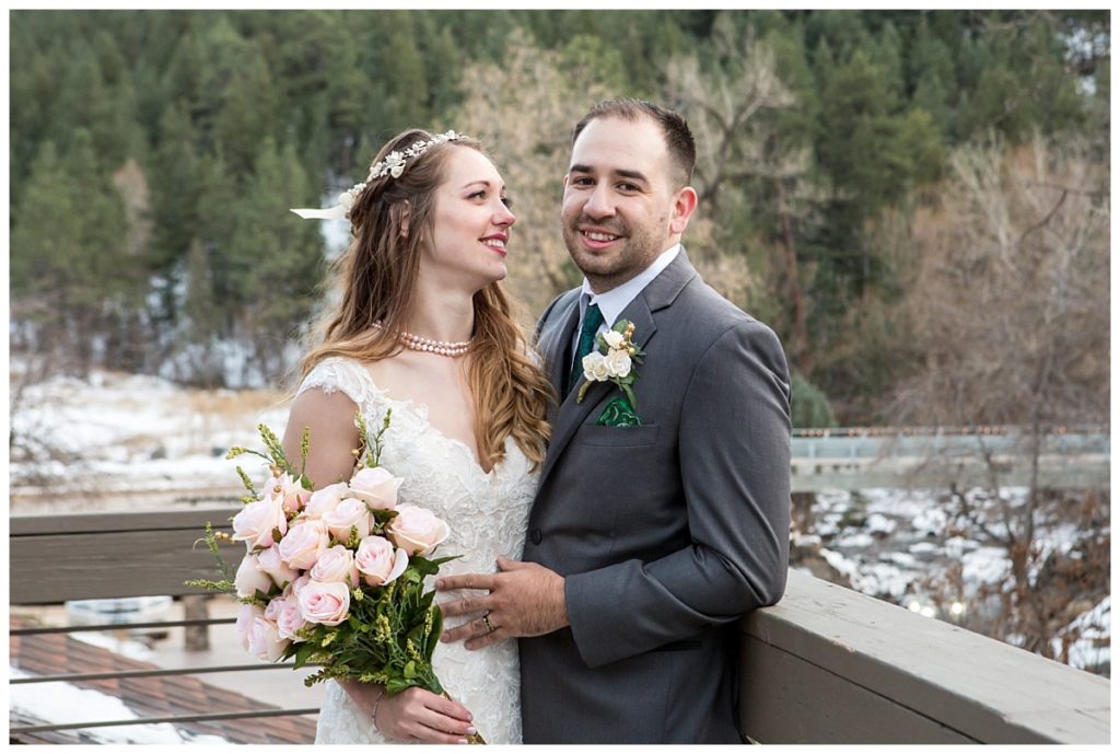 Hannah and Matt at this front range wedding venue - Wedgewood Boulder Creek