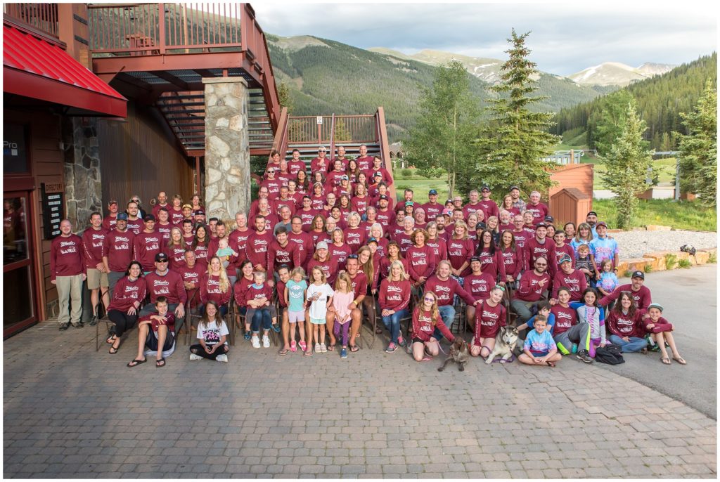 Denver Event Photographers - team photo of one of the largest teams riding and raising money for Children's Hospital Colorado