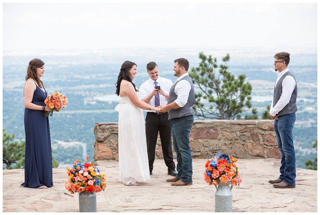 Wedding at the Sunrise Amphitheater in Boulder Colorado with Michelle and Brandon