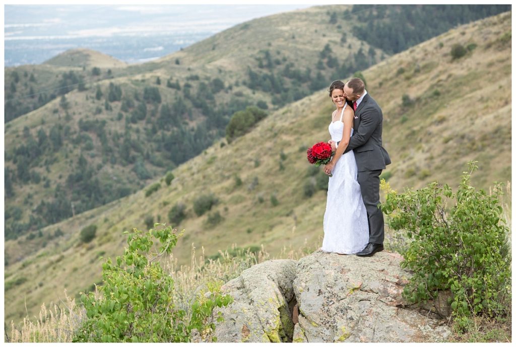 Wedding portrait of Kali & Yates at this unique wedding venue in Colorado