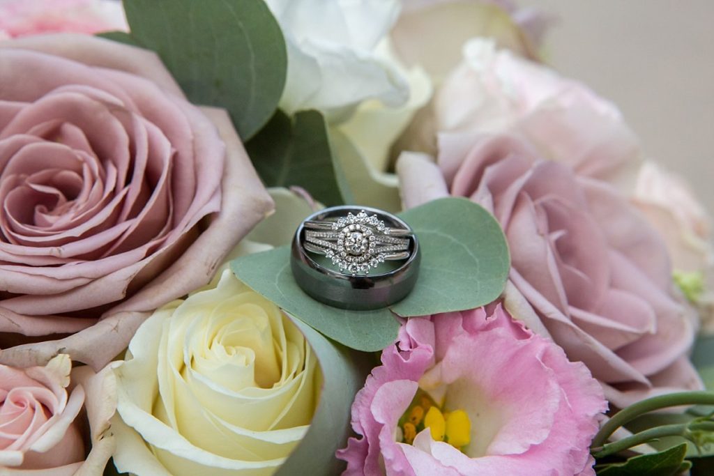 Colorado wedding photographers - ring and floral detail