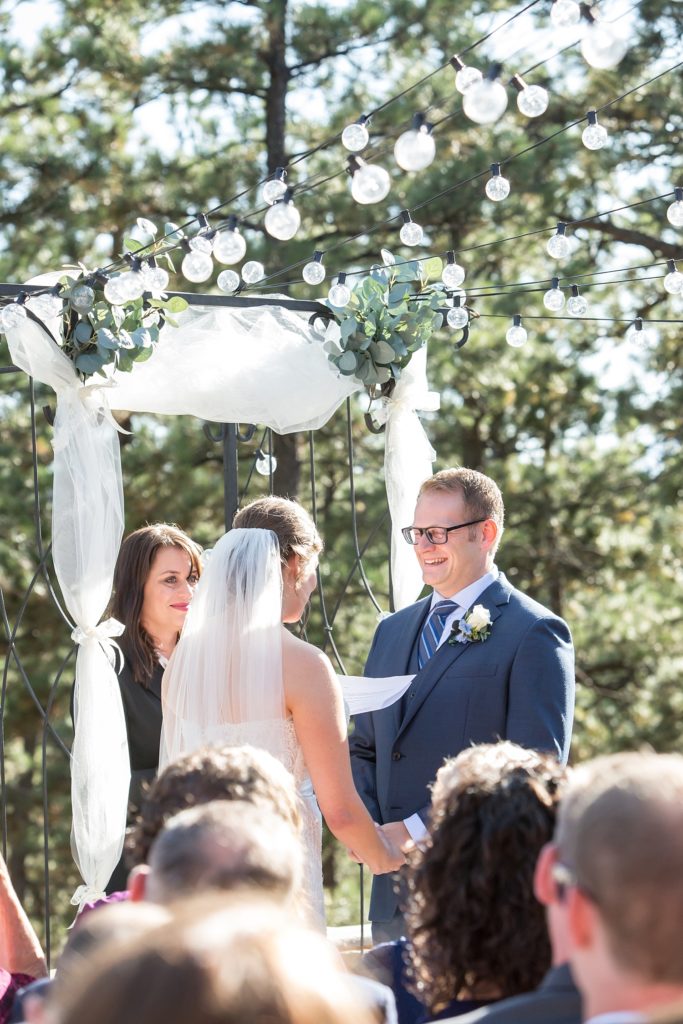 Boettcher Mansion wedding outdoor ceremony