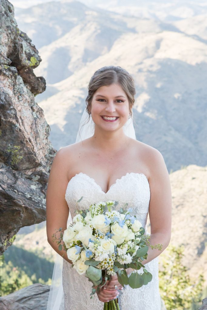Bride portrait at Lookout Mountain in Golden CO