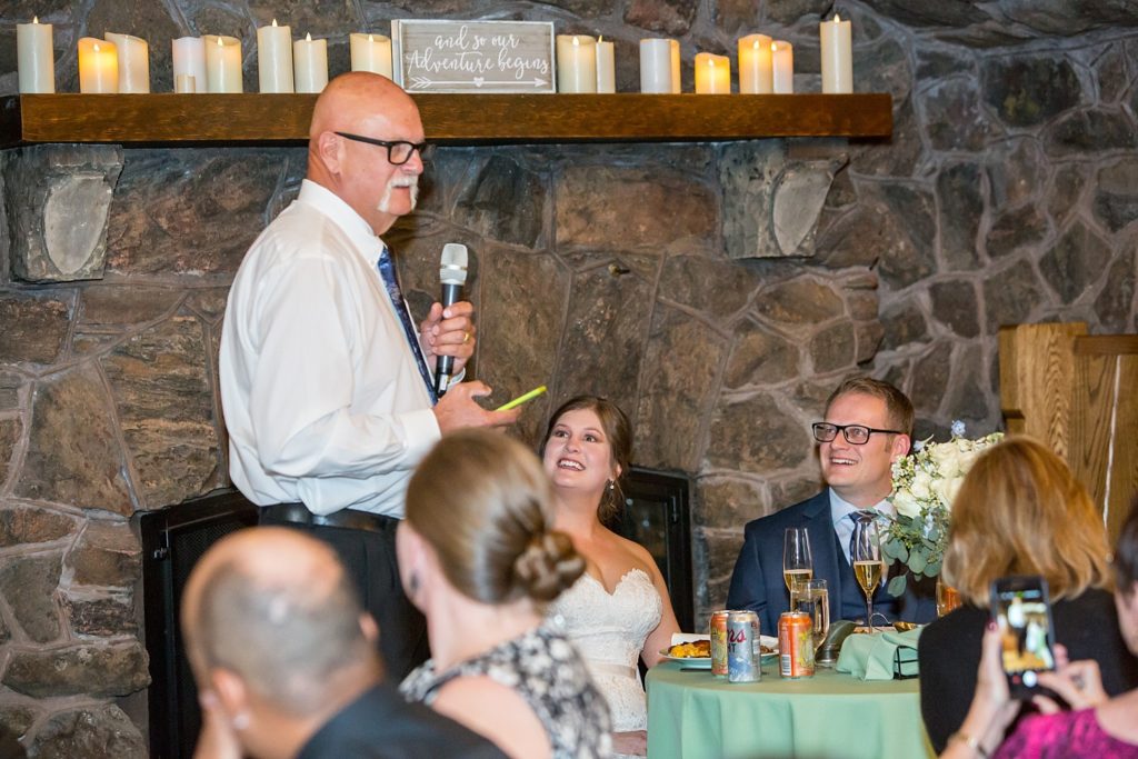 Reception speech from father of the bride